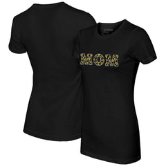 Pittsburgh Pirates Tiny Turnip Women's Logo Mom T-Shirt - Black