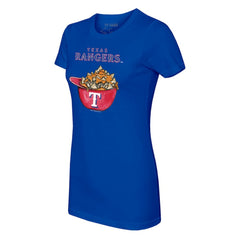 Texas Rangers Tiny Turnip Women's Nacho Helmet T-Shirt - Royal