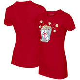Philadelphia Phillies Tiny Turnip Women's Popcorn T-Shirt - Red