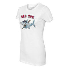 Boston Red Sox Tiny Turnip Women's Shark Logo T-Shirt - White