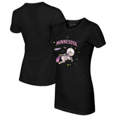 Minnesota Twins Tiny Turnip Women's Space Unicorn T-Shirt - Black