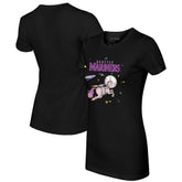 Seattle Mariners Tiny Turnip Women's Space Unicorn T-Shirt - Black