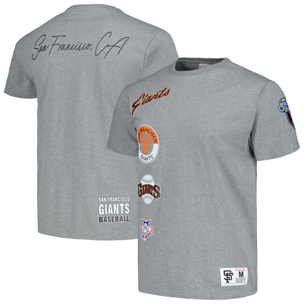 San Francisco Giants Cooperstown Collection City Collection T-Shirt - Heather Gray | Mitchell & Ness