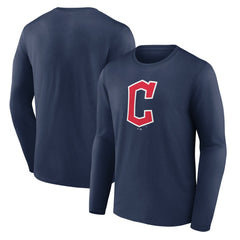 Cleveland Guardians Official Wordmark Long Sleeve T-Shirt - Navy