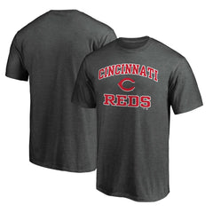 Cincinnati Reds Heart & Soul T-Shirt - Charcoal