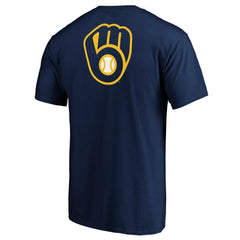 Milwaukee Brewers End Game Team Wordmark T-Shirt - Navy