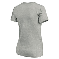 San Diego Padres Women's Core Team Lock Up Wordmark V-Neck T-Shirt - Gray