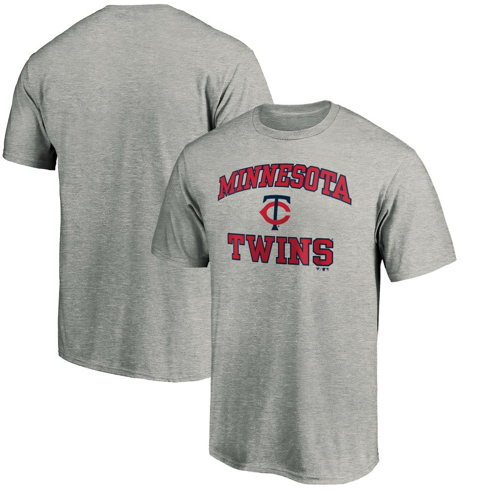 Minnesota Twins Heart & Soul T-Shirt - Heather Gray
