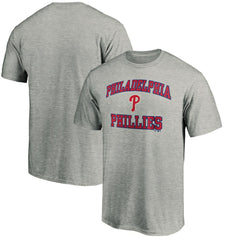 Philadelphia Phillies Heart & Soul T-Shirt - Heather Gray