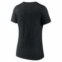 Miami Marlins Women's Logo V-Neck T-Shirt - Black
