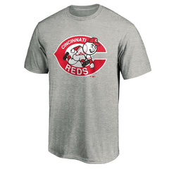 Cincinnati Reds Cooperstown Collection Forbes T-Shirt - Heather Gray