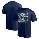 Seattle Mariners Emerald City Baseball T-Shirt - Navy