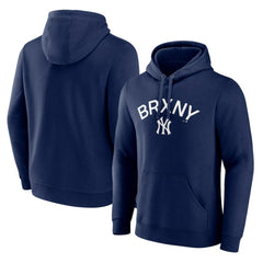New York Yankees Bronx NY Pullover Hoodie - Navy