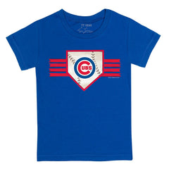 Chicago Cubs Tiny Turnip Youth Base Stripe T-Shirt - Royal