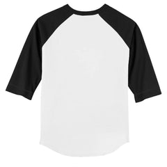 San Francisco Giants Tiny Turnip Youth Baseball Cross Bats 3/4-Sleeve Raglan T-Shirt - White/Black