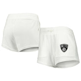 Brooklyn Nets Concepts Sport Women's Sunray Shorts - White on sale