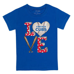 Chicago Cubs Tiny Turnip Youth Baseball Love T-Shirt - Royal