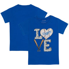Los Angeles Dodgers Tiny Turnip Youth Baseball Love T-Shirt - Royal