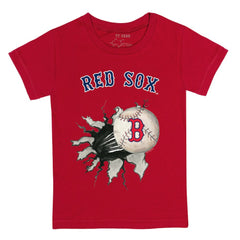 Boston Red Sox Tiny Turnip Youth Baseball Tear T-Shirt - Red