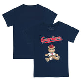 Cleveland Guardians Tiny Turnip Youth Teddy Boy T-Shirt - Navy
