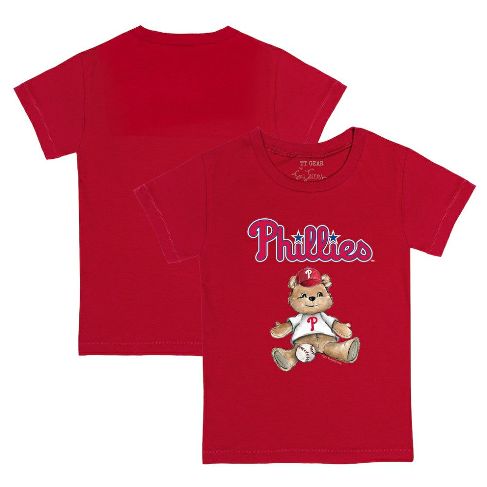 Philadelphia Phillies Tiny Turnip Youth Teddy Boy T-Shirt - Red