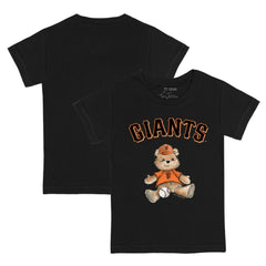 San Francisco Giants Tiny Turnip Youth Teddy Boy T-Shirt - Black