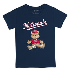 Washington Nationals Tiny Turnip Youth Teddy Boy T-Shirt - Navy