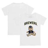 Milwaukee Brewers Tiny Turnip Youth Teddy Boy T-Shirt - White