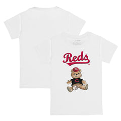 Cincinnati Reds Tiny Turnip Youth Teddy Boy T-Shirt - White