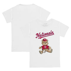 Washington Nationals Tiny Turnip Youth Teddy Boy T-Shirt - White