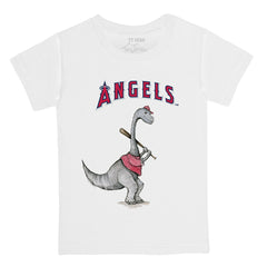 Los Angeles Angels Tiny Turnip Youth Bronto Logo T-Shirt - White