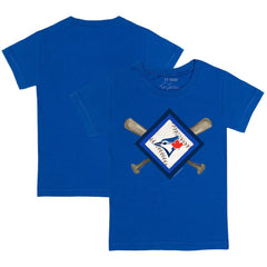 Toronto Blue Jays Tiny Turnip Youth Diamond Cross Bats T-Shirt - Royal