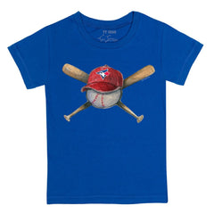 Toronto Blue Jays Tiny Turnip Youth Hat Crossbats T-Shirt - Royal