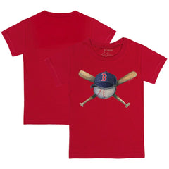Boston Red Sox Tiny Turnip Youth Hat Crossbats T-Shirt - Red