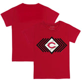 Cincinnati Reds Tiny Turnip Youth Prism Arrows T-Shirt - Red
