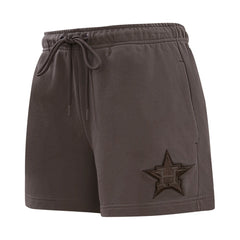 Houston Astros Pro Standard Women's Neutral Fleece Shorts - Brown