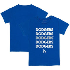 Los Angeles Dodgers Tiny Turnip Youth Stacked T-Shirt - Royal