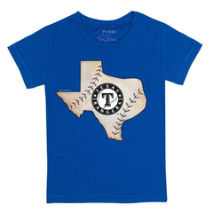 Texas Rangers Tiny Turnip Youth State Outline T-Shirt - Royal