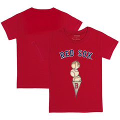 Boston Red Sox Tiny Turnip Youth Triple Scoop T-Shirt - Red