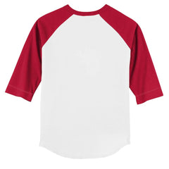 Boston Red Sox Tiny Turnip Youth Triple Scoop 3/4-Sleeve Raglan T-Shirt - White/Red