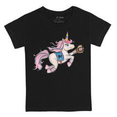 Miami Marlins Tiny Turnip Youth Unicorn T-Shirt - Black