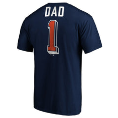 Detroit Tigers Number One Dad T-Shirt - Navy