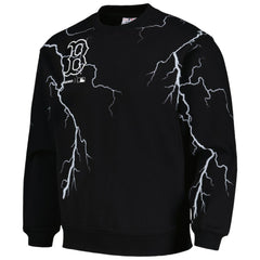 Boston Red Sox PLEASURES Lightning Crewneck Pullover Sweatshirt - Black