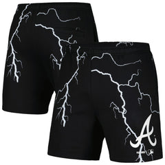 Atlanta Braves PLEASURES Lightning Shorts - Black