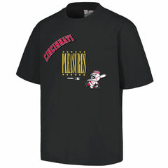 Cincinnati Reds PLEASURES Repurpose T-Shirt - Black