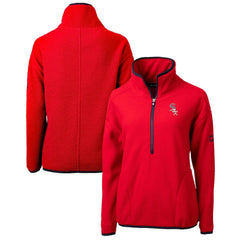 Chicago White Sox Cutter & Buck Women's Americana Logo Cascade Eco Sherpa Fleece Half-Zip Pullover Jacket - Red