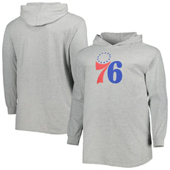 Philadelphia 76ers Big & Tall Pullover Hoodie - Heather Gray | Fanatics online