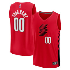 Portland Trail Blazers Fast Break Custom Replica Jersey - Red - Statement Edition | Fanatics outlet