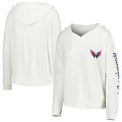 Washington Capitals Concepts Sport Women's Accord Hacci Long Sleeve Hoodie Top