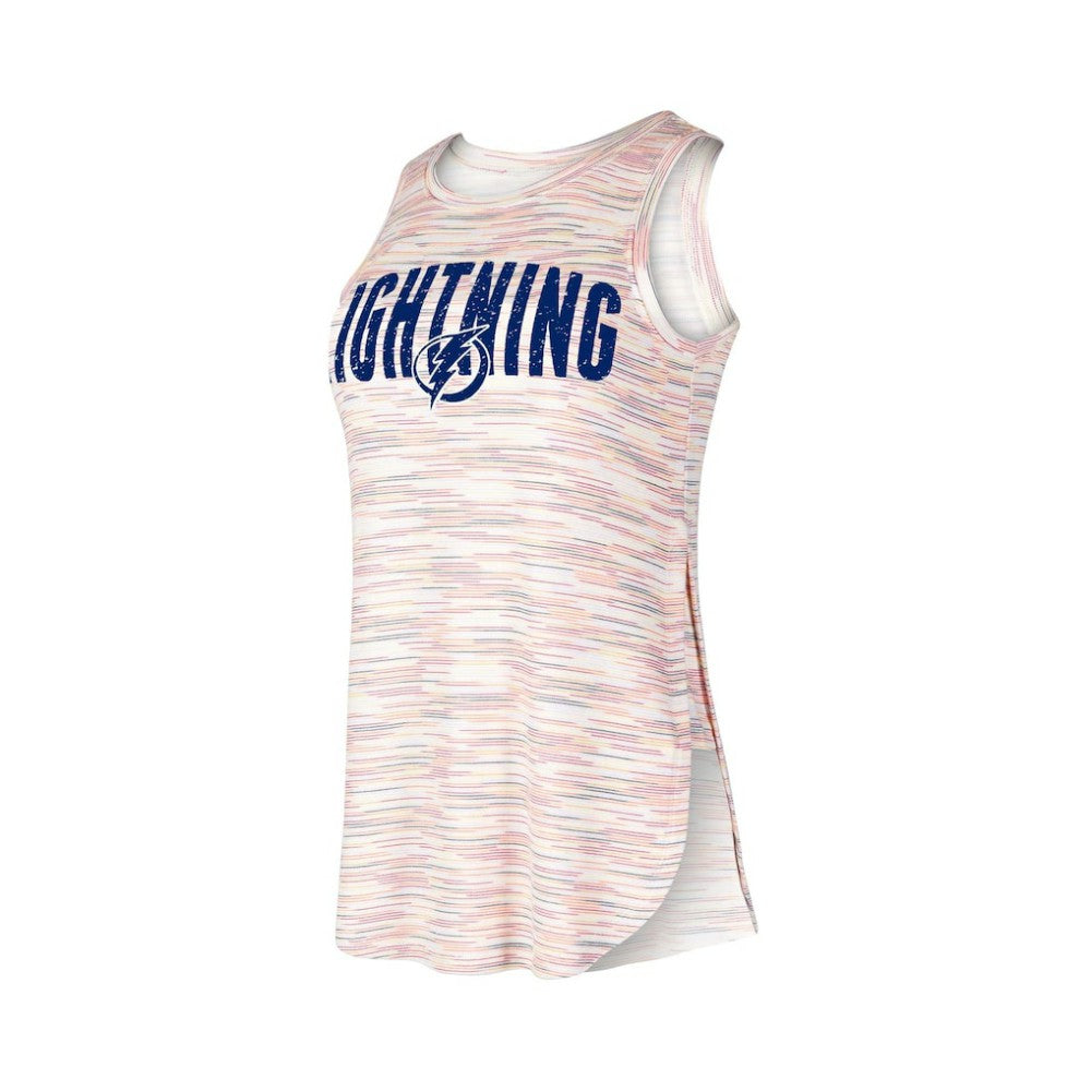 Tampa Bay Lightning Concepts Sport Women's Sunray Multicolor Tri-Blend Tank Top